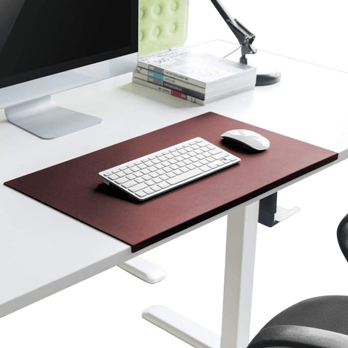 Bureau Pad - Bureau Organizer - Werkplek Inrichten - Waterdicht PU-Leer - 120x60cm - Rood