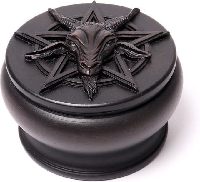 Alchemy - Bahomet Decoratieve opbergdoos - Zwart