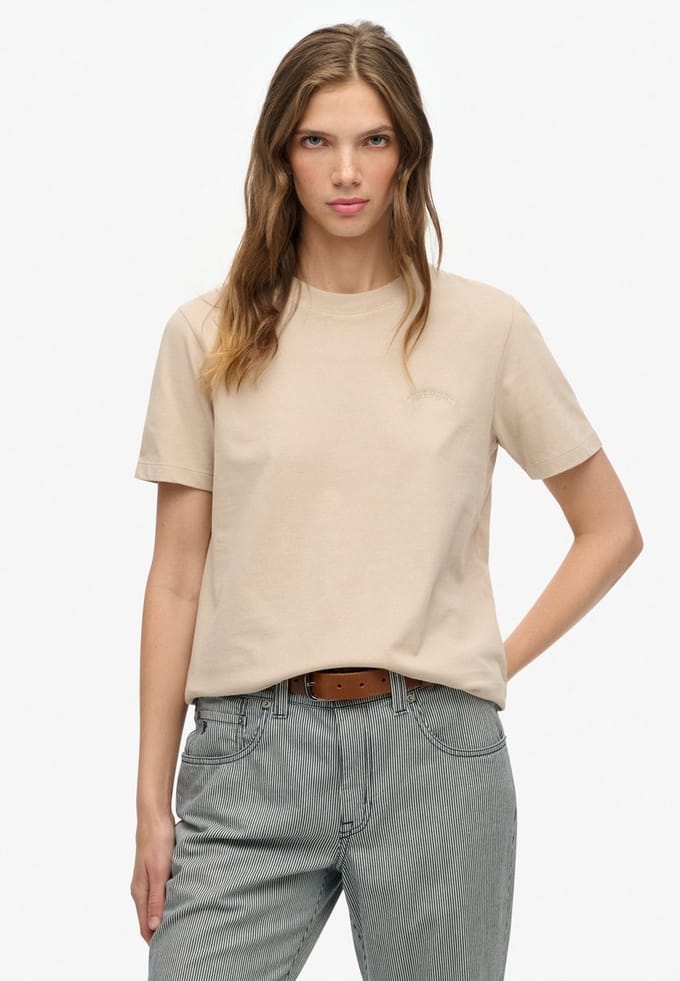 Dames-T-shirt Superdry Essential Logo Emb