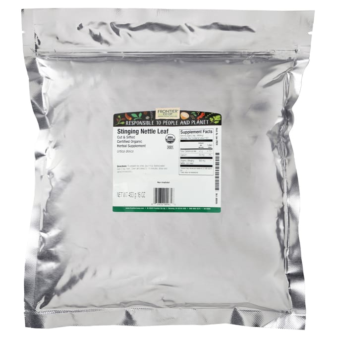 Frontier Co-Op, Organic Nettle Leaf, Strained & Cut, 453G (16Oz)