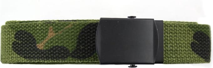Fostex Garments - Web belt with chrome buckle (kleur: Woodland / maat: NVT)