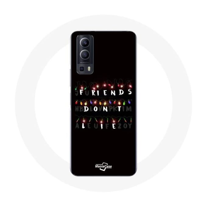Coque - MANIACASE - Vivo Y72 - Souple - Noir - Stranger Things - Joyeux noël