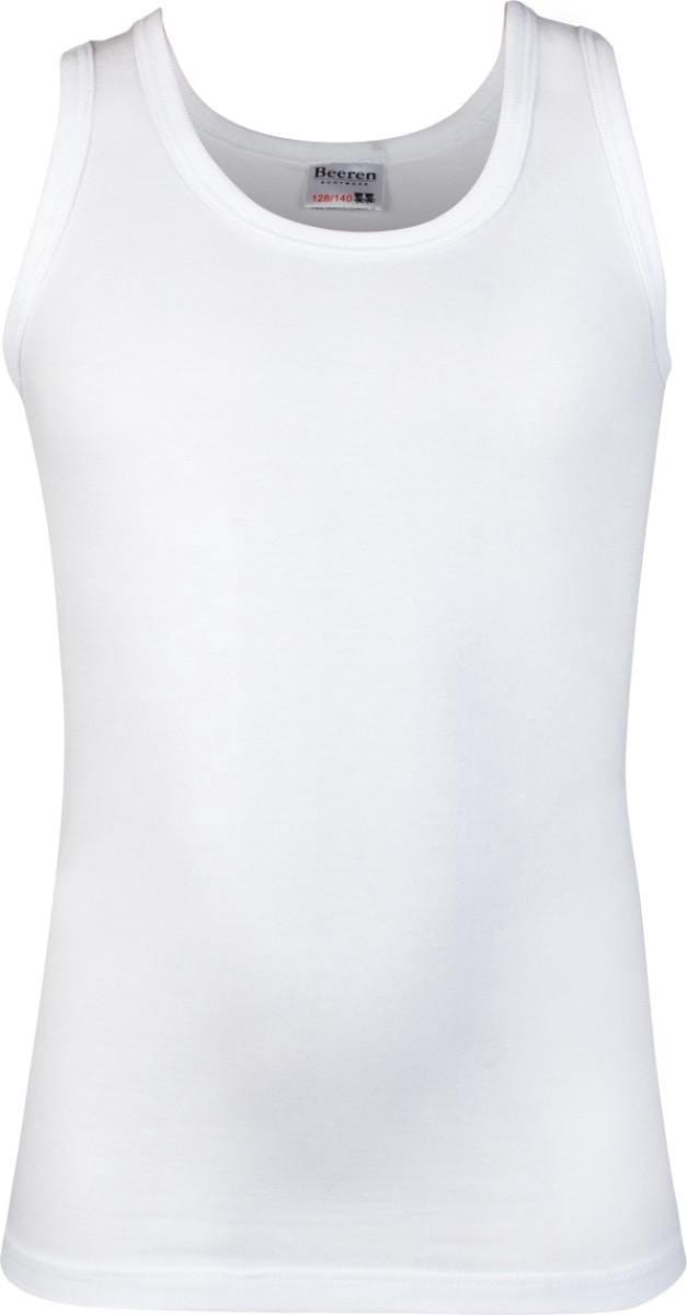 Beeren Bodywear Jongens Hemd 2-PACK CO/EA - Wit - Maat 104/110