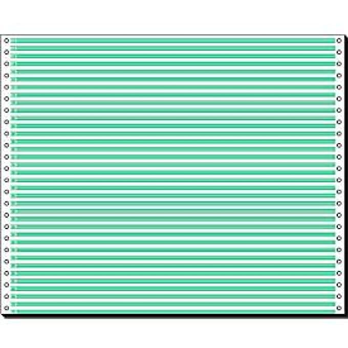 Schäfer Shop Select Computer-kettingpapier, 1-voudig groen gelinieerd, 2000 stuks
