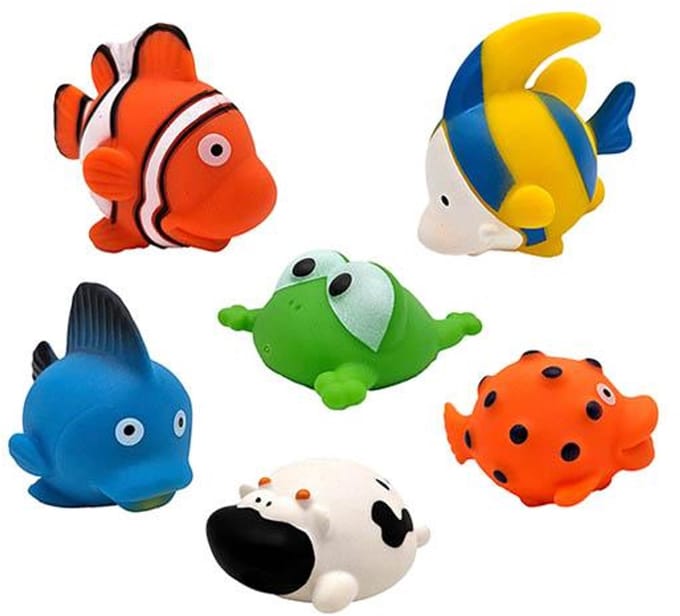 Laguna Beach Splash Dieren Quaks & Co | Set van 6 | Diverse kleuren - UNI