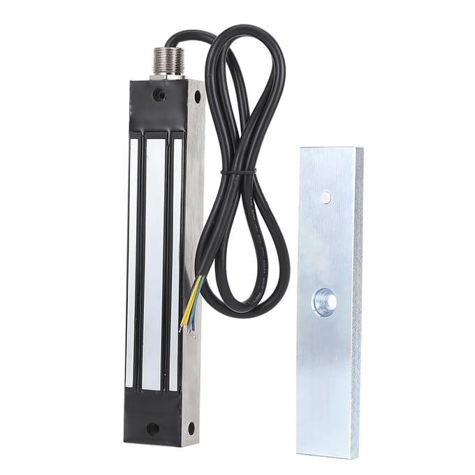 280kg Serrure de Porte Acier Inoxydable Magnétique Étanche Casier Systèmes de Sécurité DC12 24V white