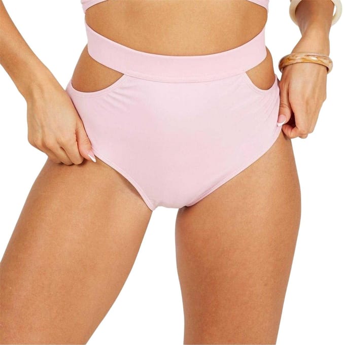 Brave Soul Dames/dames Bikinibroekje met hoge taille (Roze)