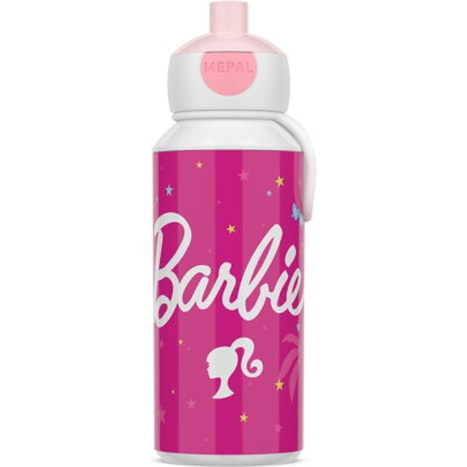 Mepal Pop-up drinkfles Campus - 400 ml - Sluit goed af - Drinkbeker voor kinderen - Barbie
