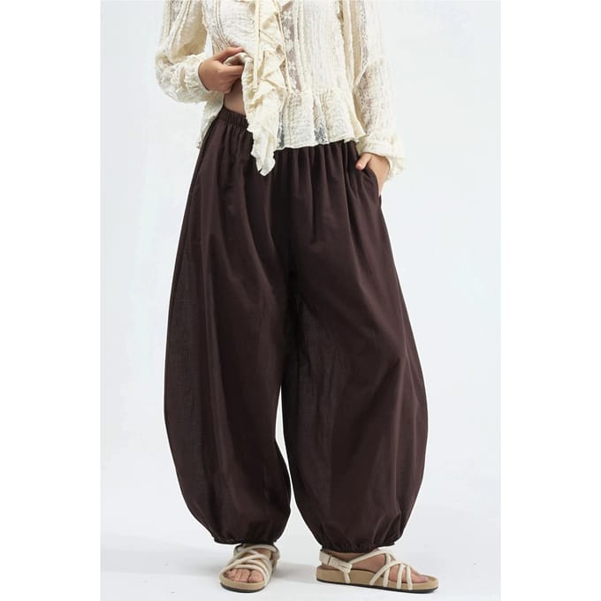 Elastische Taille Ballon Broek