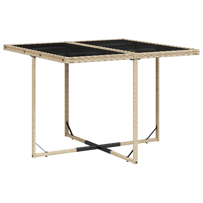 vidaXL - 9-delige - Tuinset - met - kussens - poly - rattan - beige