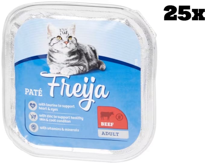 Freija kattenvoer paté - 25 stuks