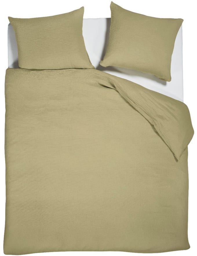 Linolux Dekbedovertrek Mousseline Green 2 persoons