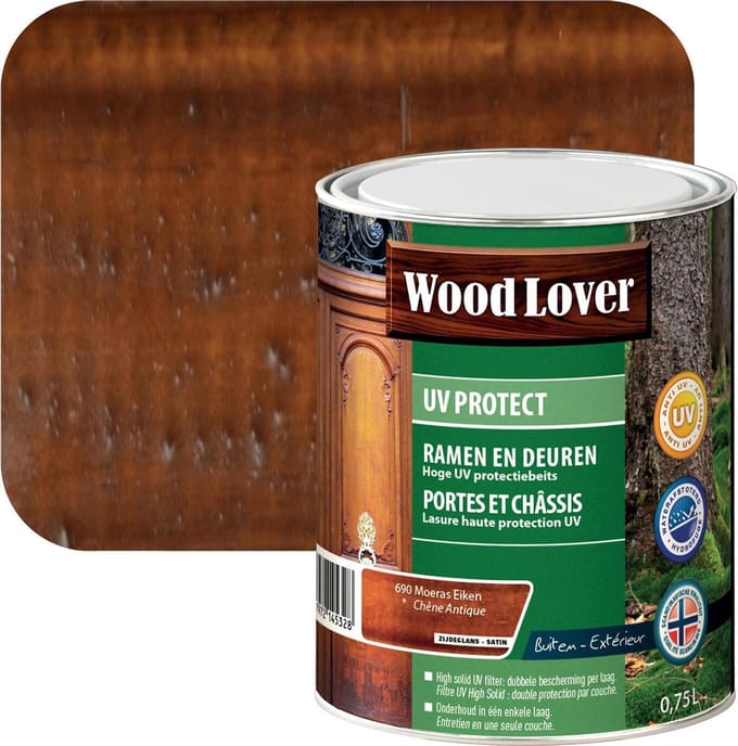 Woodlover Uv Protect - 0.75L - 690 - Antique oak