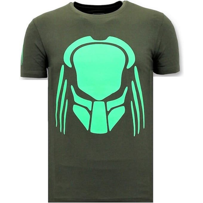T-shirt Heren met Print - Predator Neon Print - Groen