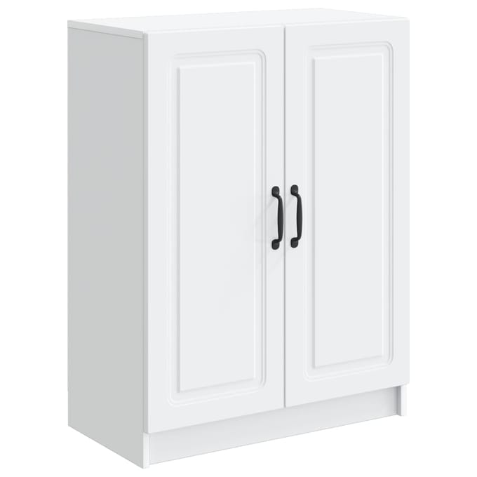 vidaXL - Dressoir - Wit - 66 - x - 34,5 - x - 87 - cm - Bewerkt - hout