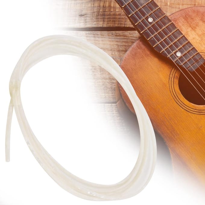 Gitaar Randstrip Wit Parelmoer Kleur Decoratielijn Materiaal Instrument Accessoires white