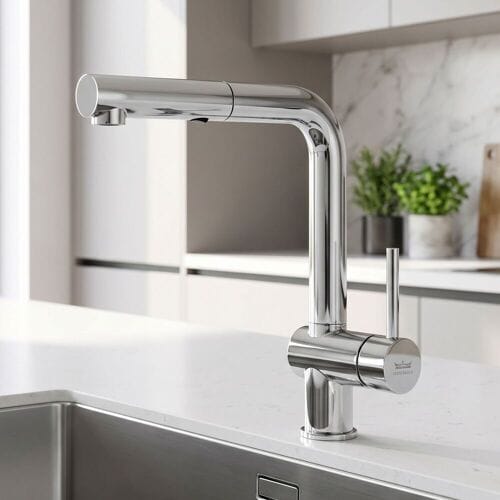 Kronenbach AQA Cube 2.0 sink faucet with pull-out shower 30274DC0KB