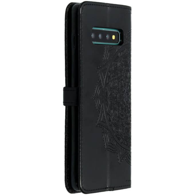 Mandala Bookcase voor de Samsung Galaxy S10 Plus - Zwart