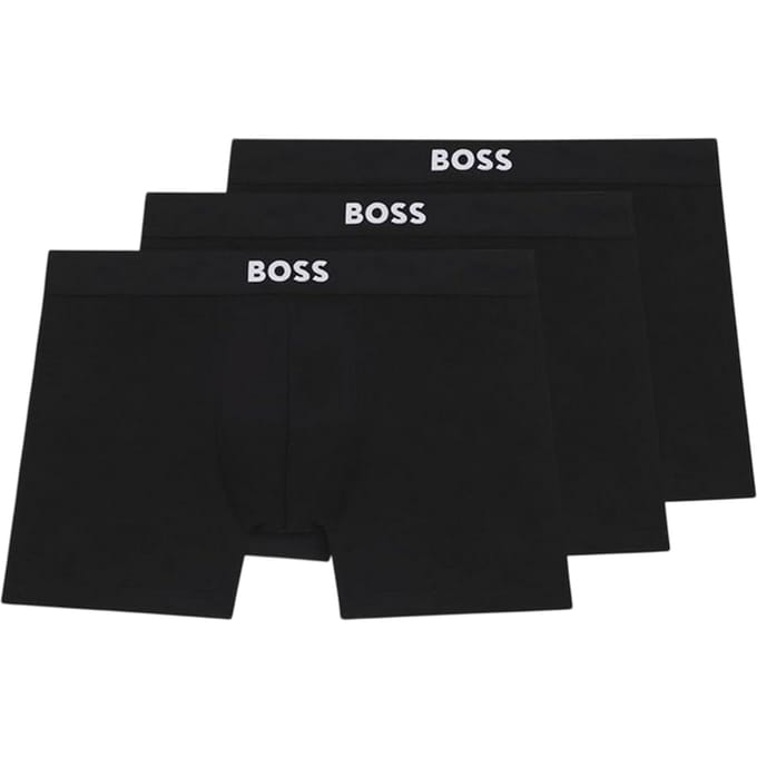 Boss Boxershorts van polykatoen voor heren (set van 3) (Zwart)
