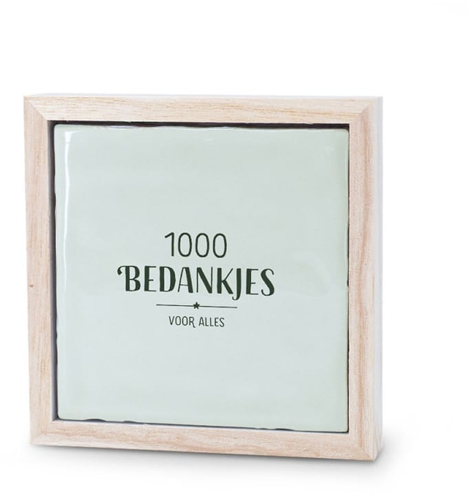 Liefs in een lijstje - 1000 bedankjes voor alles