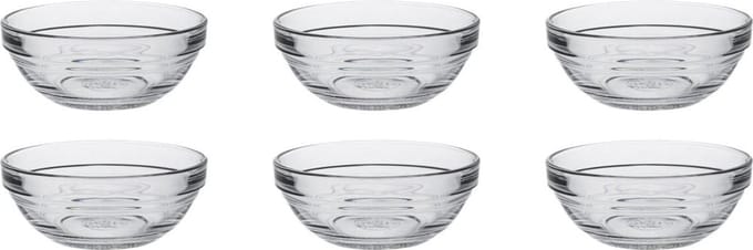 Duralex Stapelbare glazen kom Ø 9x3,7cm-12,5cl - Set van 6