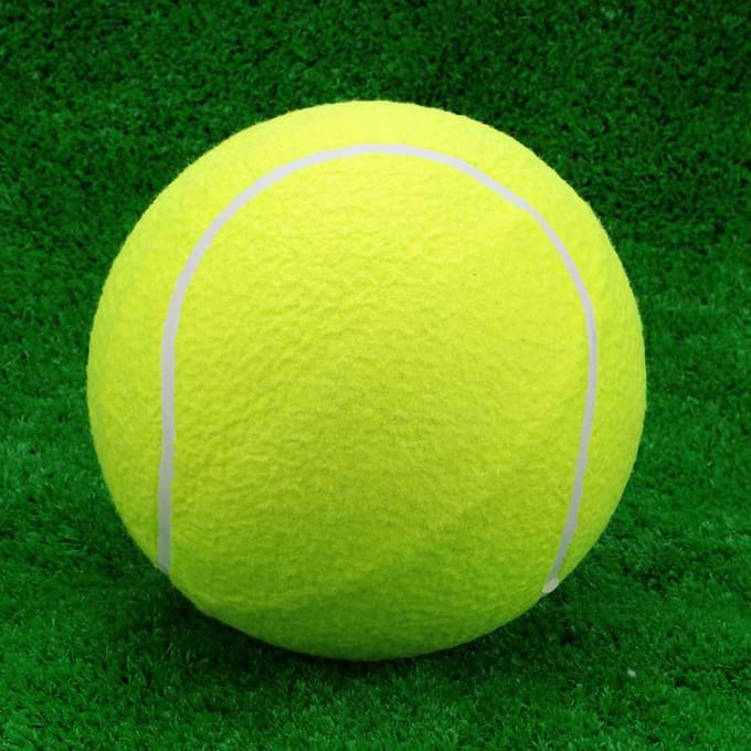 9.5  Oversized Reuze Tennisbal voor Kinderen Volwassenen yellow