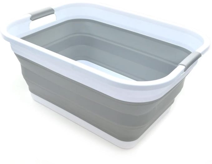 VELTRR® Heupwasmand - Wassorteerder - Wasbox - Wasmand - Grijs