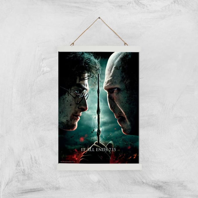 Harry Potter and the Deathly Hallows Part 2 Giclee Art Print - A3 - White Hanger