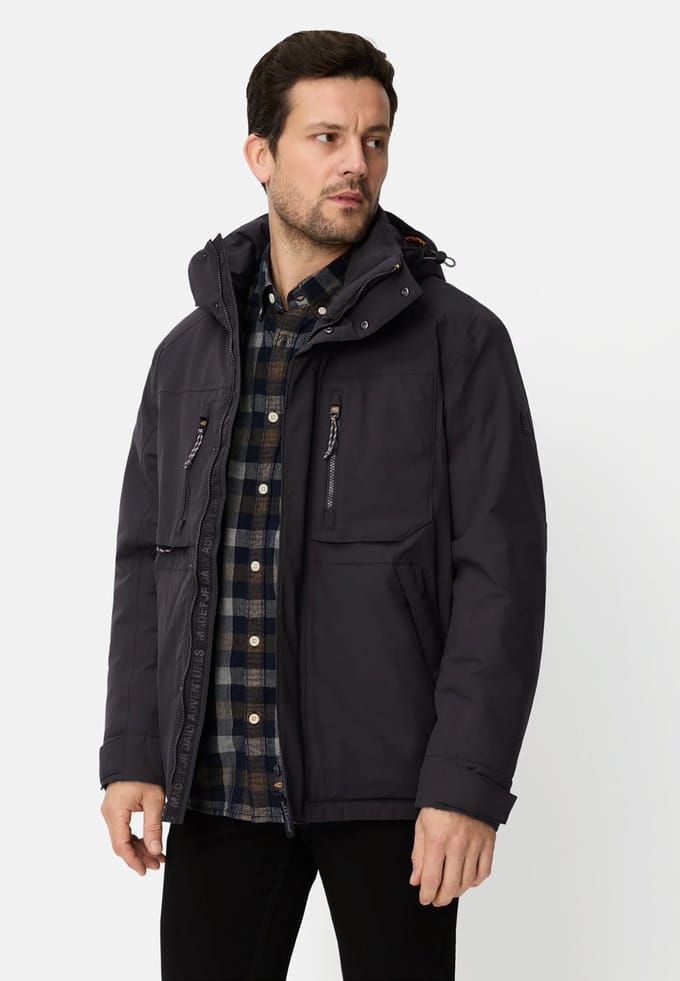 Camel Active winterjas donkerblauw