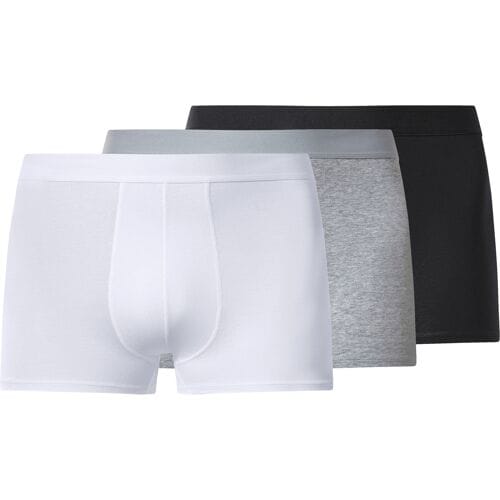 ESMARA MEN Set van 3 heren boxers - Plus size (Zwart/grijs/wit, XXL)
