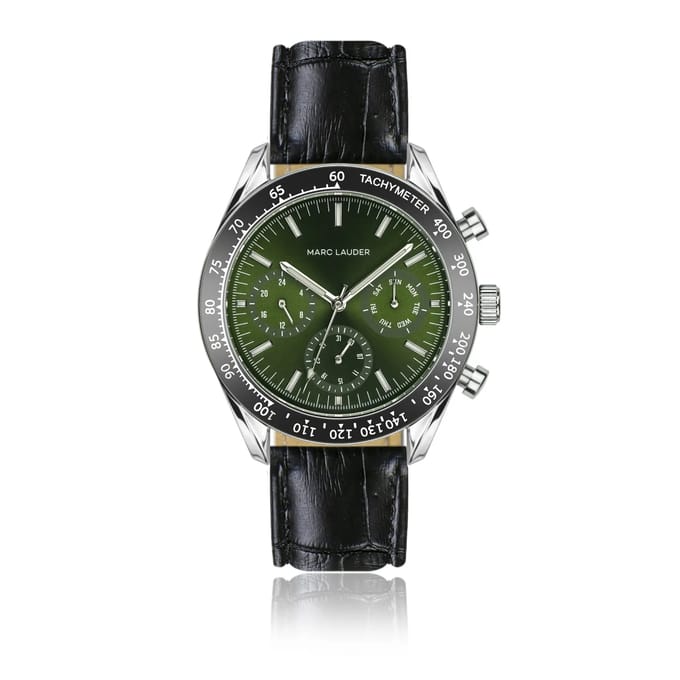 Leren krokodillenhorloge voor dames Marc Lauder Lisbon
