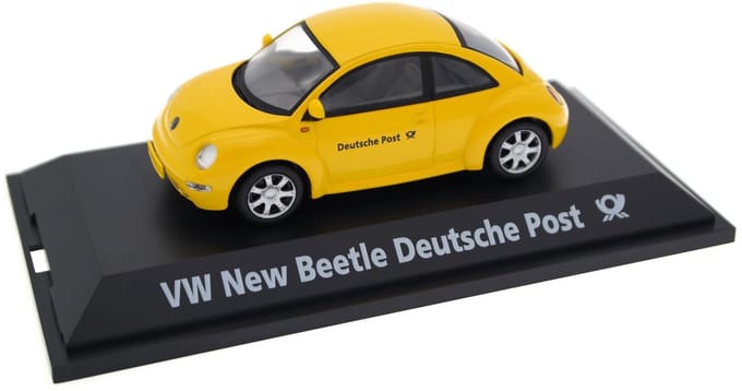 Modelauto Volkswagen new Beetle Deutsche Post - Schaal 1:43