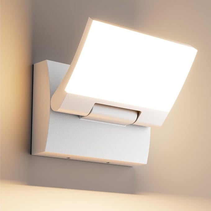 Draaibare Buitenwandlamp Wit 30W 2000LM IP65 Warm Wit voor Terras en Entree