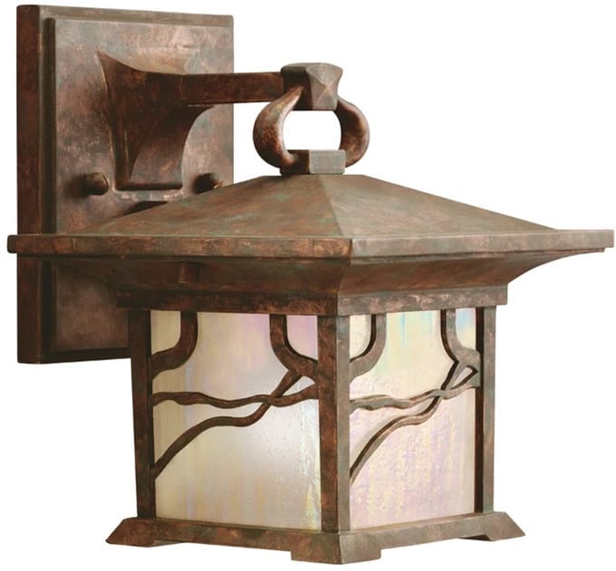 Kichler LED Wand Buitenlamp Morris | 1X E27 Max 60W | IP44 | Dimbaar | Distressed Copper