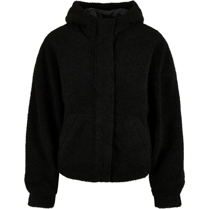 Urban Classics - Short Sherpa Jacket - S - Zwart