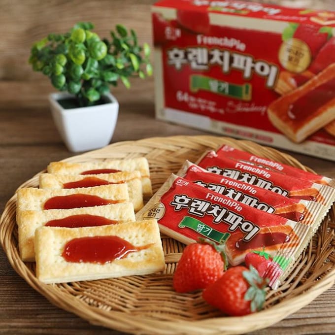 Haitai Franse Taart Aardbei 192g 15 Taarten (3 opties) 2BOX