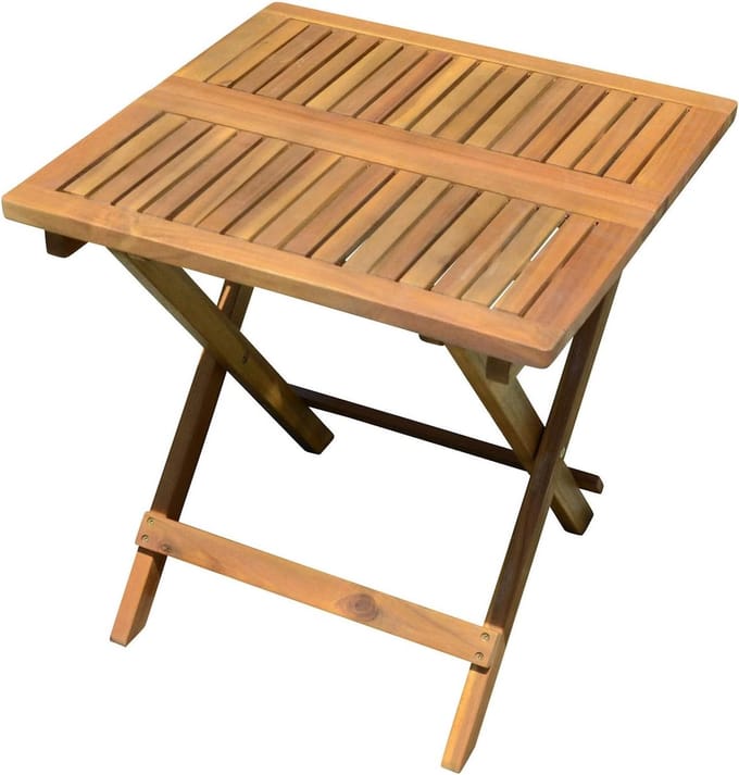 Inklapbare Eucalyptus Tuintafel - Houten Bistrotafel 50 cm