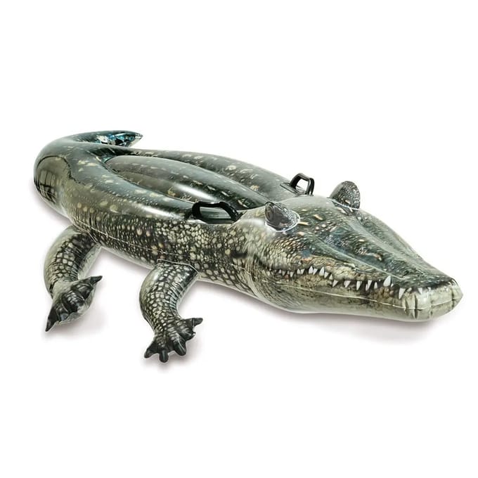 Intex Realistische opblaasalligator 170x86cm Opblaasbaar speelgoed