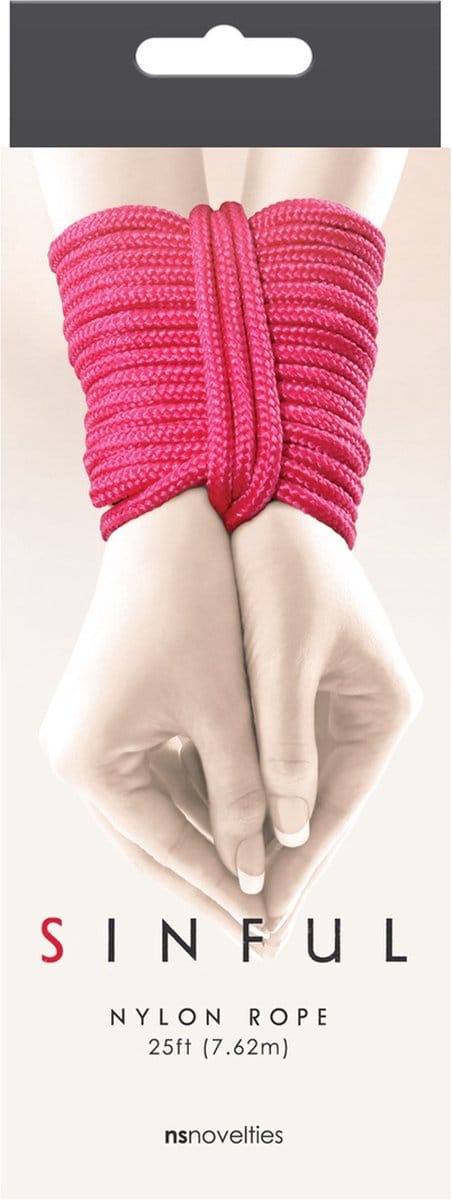 Nylon Bondage Touw - Roze 7,62 meter