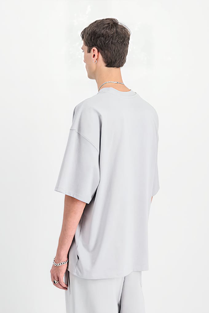 Alpha Industries Heavy T Uv Pastel Grey Taglia: XS | Magliette basic Outlet | Uomo | Grigio