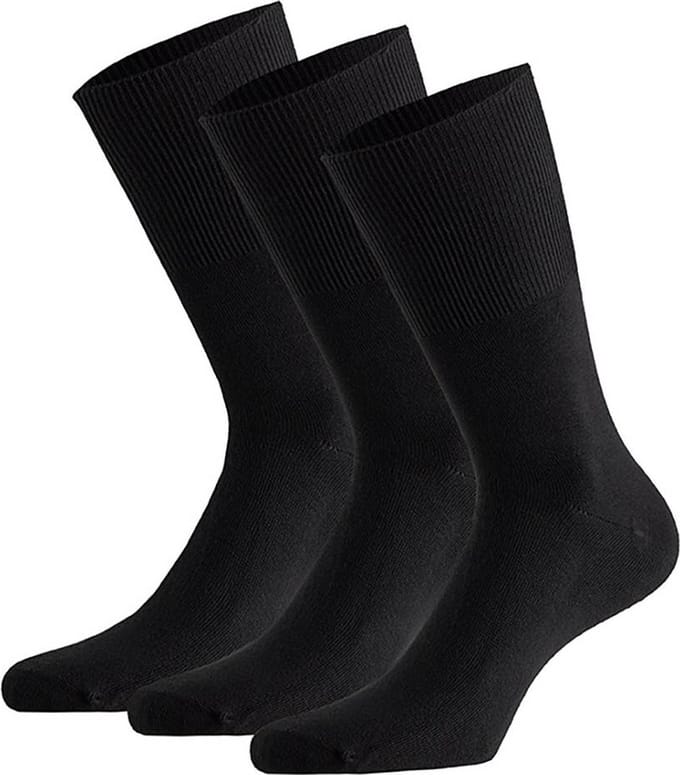 Apollo Modal Antipress Sokken Zwart 43-46 3 paar
