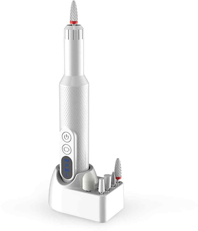 longziming -Elektrische Nagelvijl Set - Manicure & Pedicure Machine met Oplaadbare Basis