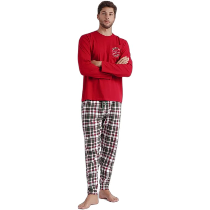 Pyjama met lange mouwen Admas Christmas Nature