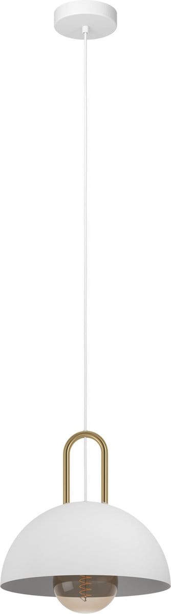 EGLO Calmanera Hanglamp - E27 - Ø 32,5 cm - Wit/Geelkoper