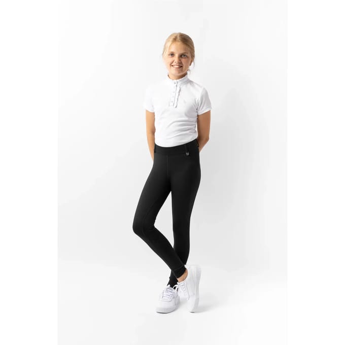 Horze Dea kinder fullseat rijlegging , jet black, 122-128