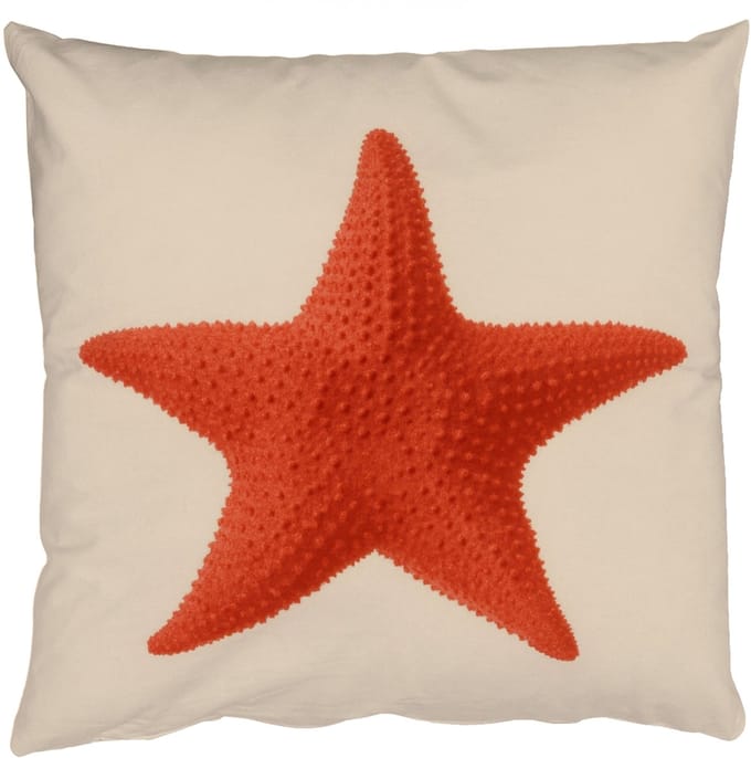 Sierkussens - Kussentjes Woonkamer - 60x60 cm - Zeester - Bobbels - Rood