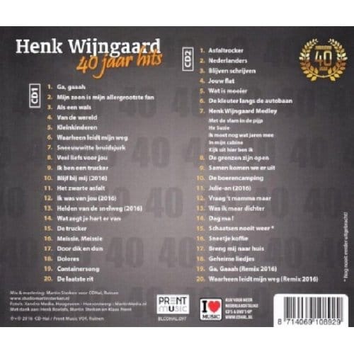 40 Jaar Hits - Henk Wijngaard