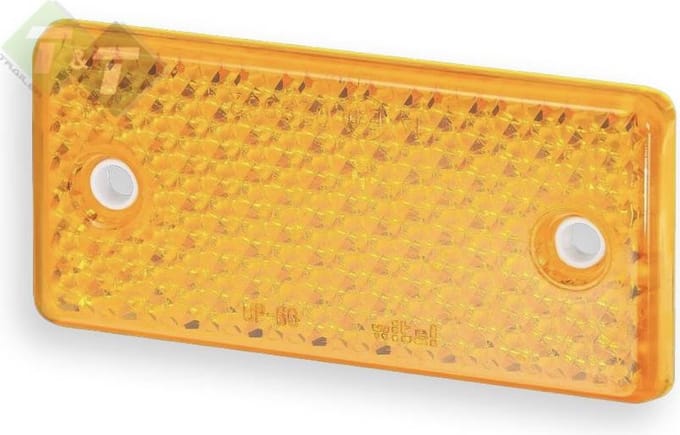 Reflector oranje - 96 x 47 mm - Opschroefbaar - Reflectors