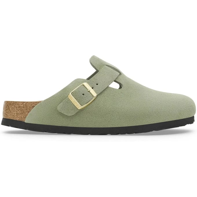 Damesklompen Birkenstock Boston Soft Footbed Suede Leather