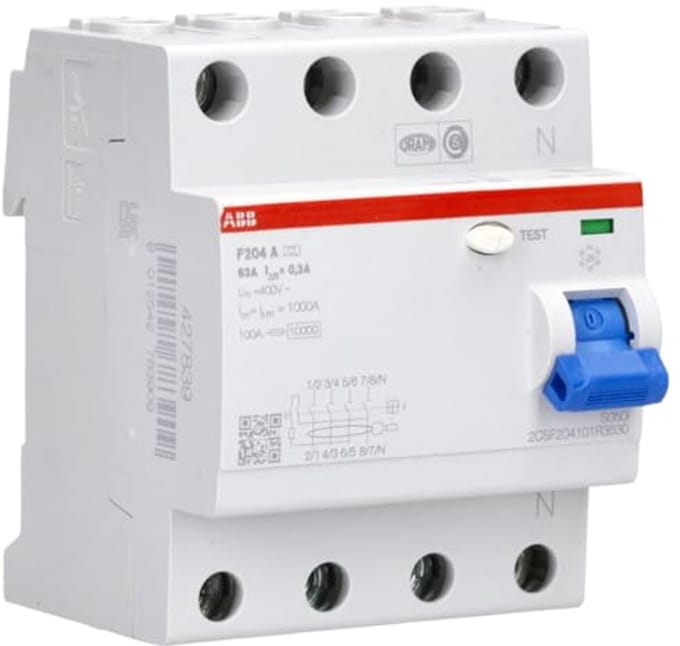 FI-veiligheidsschakelaar 4-polig 63A 230V - Elektronische schakelaarschakelaar